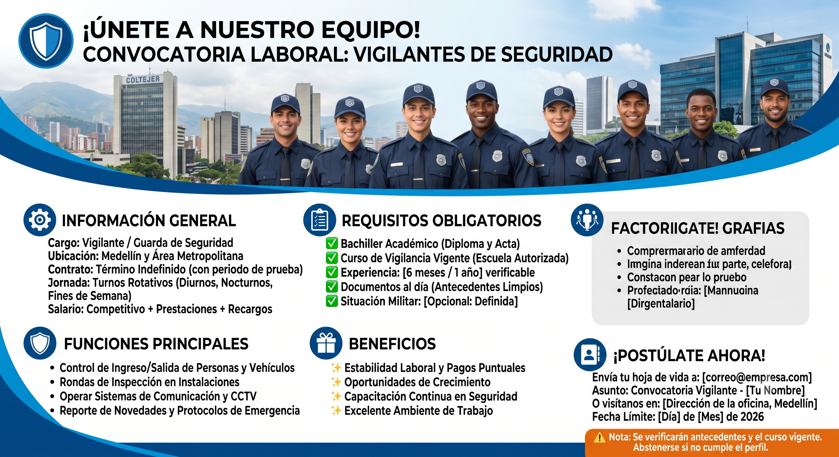 Convocatoria de selección de vigilantes v2